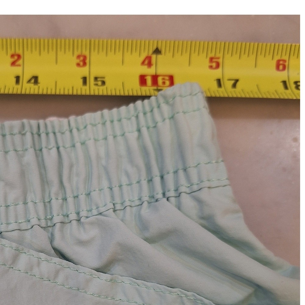 AFTCO Fishing Shorts Women 14 Green Elastic Waist Outdoor Hiking Utility Pockets - Picture 4 of 7